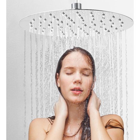 ALOVZE Duschkopf Duschkopf Duschköpfe und Duschen Duschkopf Badezimmer Regendusche Rund 30cm (1/4)