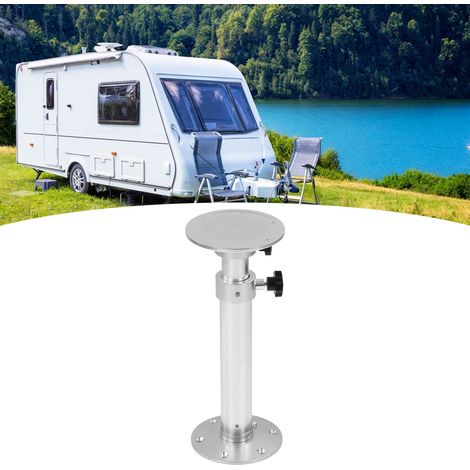 (Enregistrement vidéo) Accessoires pour camping-cars et bateaux, pieds de table rotatifs à 360°, réglables en hauteur sans palier, 445 mm - 690 mm, texture lisse en alliage d'aluminium. (1/5)
