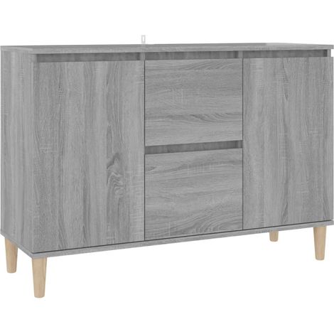 Credenza buffet cassettiera mobile contenitore organizer cucina soggiorno salonsonoma 101 x 35 x 70 cm pannelli compositi grigio 020036265