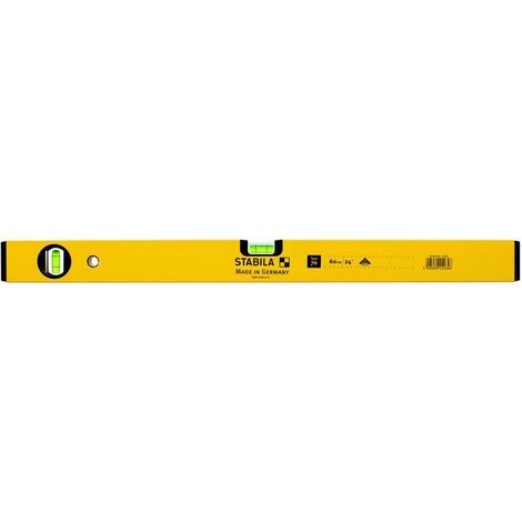 Stabila Art.70 niveau a' deux bulles pre'cision   0,5 mm/m longueur 60 cm tubulaire en aluminium avec placage e'lectrostatique (1/3)
