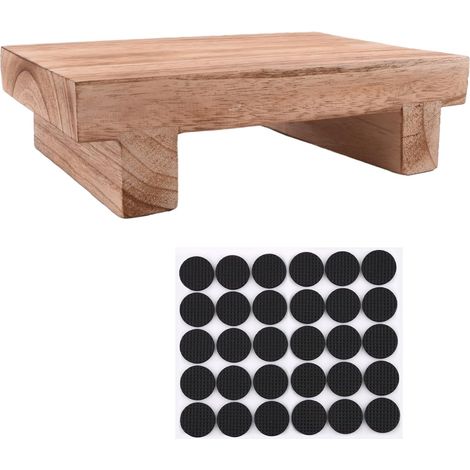 Marchepied multifonction en bois massif - Stable pour lit haut, cuisine, salon, armoire - Pour enfants et adultes - 25 x 18 x 7 cm (1/5)