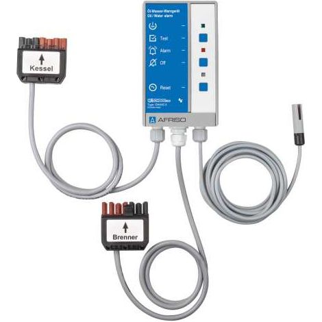 Afriso Öl Wasser Warngerät AFA 11 BAS mit Brenner-Anschluss-Set und Sonde 230 Volt 40891