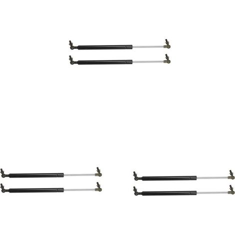Kit de amortiguadores neumáticos de varilla de soporte de capó de 6 piezas para Nissan Patrol Y61 Y62 (1997-2018), acero, 41-20