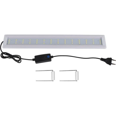 Lumière LED pour Aquarium 12W, Ultra fine, haute luminosité, interrupteur à bouton, lampe Durable avec support (1/5)