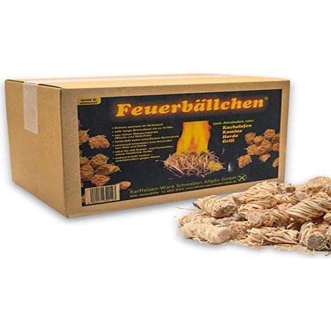 RaiffeisenWaren Feuerbällchen, Grillanzünder, Anzündhilfe 7,5 kg Schachtel (1/5)