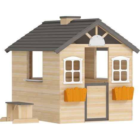 GagaMaisonnette de jeu pour enfants en bois avec accessoires (1/5)