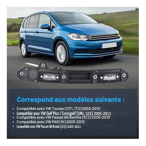 Tailgate Lid Handle License Plate Light Fit For B6 Wagon 2003-2010 1T0 827 574A 1T0827574L 1T0827574A (1/4)