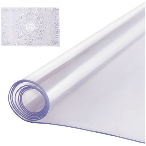 Nappe Rectangle Transparente 61x121 - 9 cm Épaisseur 2 mm (1/5)