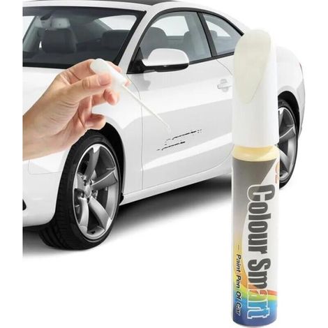 Rayures Réparation De Peinture,Stylo Retouche Peinture,Stylo Retouche Voiture,Stylo Réparation des Rayures Auto,(Blanc, 1PCS) (1/5)