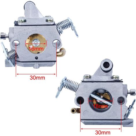 Kit de filtre à air pour carburateur MS180 pour tronçonneuses Stihl MS170 MS180 017 018 avec joint, support de filtre à air, collecteur d'admission et levier des gaz de remplacement 1130 120 0603 (1/5)
