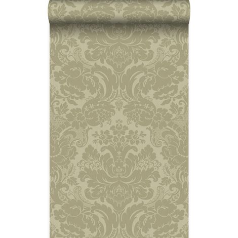 papier peint ornement kaki - Origin Wallcoverings (1/5)