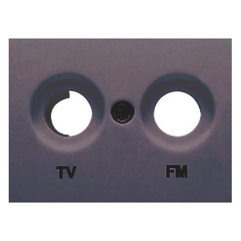 Cache de prise TV-FM GREY LAVA BJC Coral 21330-GL