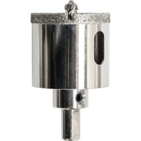 Foret diamant de 40 mm avec foret de positionnement central pour verre, céramique, porcelaine et carrelage (1/5)