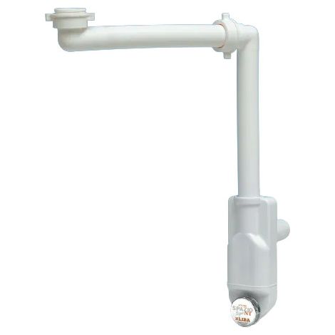 Sifón con conectores para lavabo que ahorra espacio