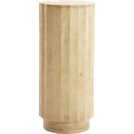 Colonna in legno ELLENA con finitura naturale – Ø35x80 cm