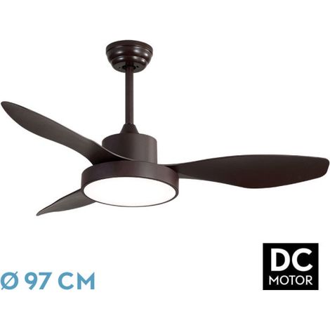 Ventilatore DC Hayate 24W Marrone 3 Pale