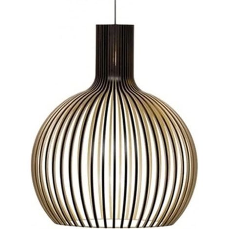 Petite suspension semi-globe en bois de style rétro de style ferme, lustre antique, lampe suspendue pour îlot de cuisine, salle à manger, salon, couloir, suspension pleine lune (1/5)