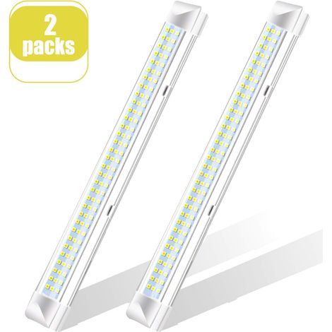 Tira de luces LED de 108 W, 12 V CC, 700 lúmenes, con interruptor de encendido/apagado, ideal para interiores de armarios, coches y cocinas. (1/4)