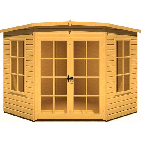 Hampton Shiplap Summerhouse Garden Sun Room Approx 8 x 8 Feet