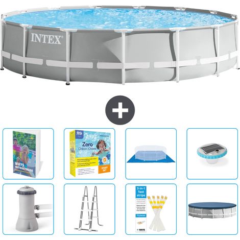 Prism Frame Pool Rund - 457x107 cm - 9-teilig S526