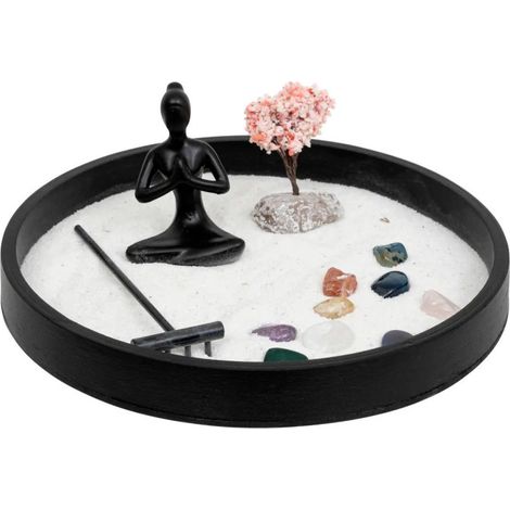 Jardin Zen Déco "Isana" 23cm Noir