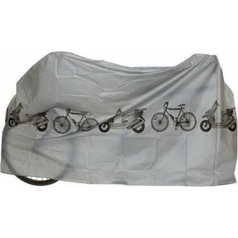 Lona impermeable, funda protectora para scooter o bicicleta, color gris, 210 x 110 cm. (1/4)