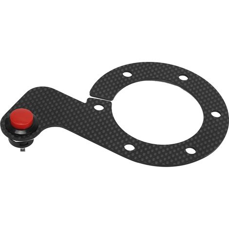 Kit 6 boulons bouton klaxon externe en fibre de carbone pour volant MOMO/OMP/Nardi/Sparco, simple bouton (1/5)