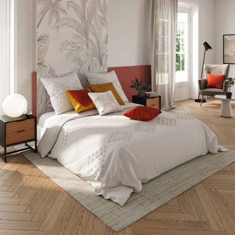Parure De Lit Coton Lavé 260 X 240 Ivoire (1/5)