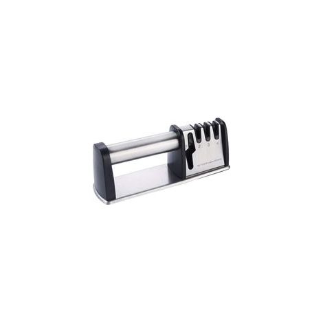 Aiguiseur de Couteaux,Affûteurs de Couteaux Manuels pour Outils avec 4 en 1 pour Cuisine et Maison,Professionnel Affuteur Ciseaux Fait de Tungstène Carbure,Céramique et Revêtement Diamant (1/5)