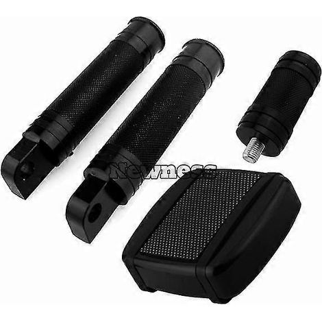 Motorrad-Bremspedalauflagen, Fußrasten, Schalthebelauflagen für Harley Sportster 883, Dyna, Softail, Breakout, Custom Street, XG750 – Schwarzes, gerändeltes Set (1/5)