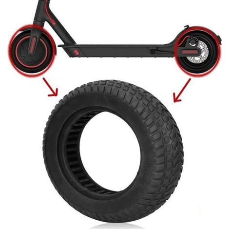 Pneu pour trottinette électrique Xiaomi M365 Pro - FOLAYA - 10 pouces - Sans air - Pneu plein (1/4)