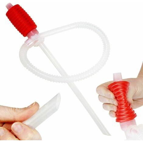 Pompe à siphon manuelle pour essence, carburant ou eau pour pompage et transfert de liquide - Grand siphon pour tondeuses à gazon (1/5)
