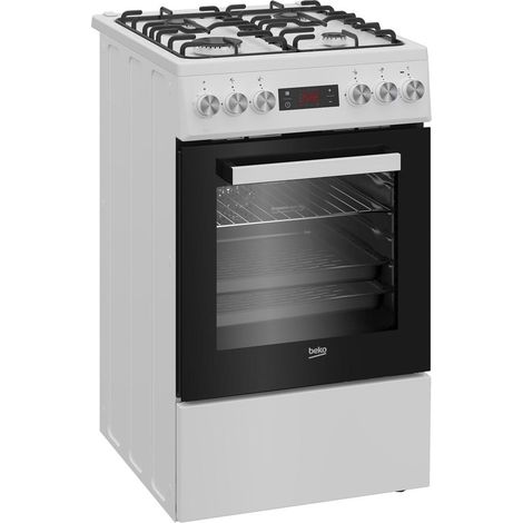 Beko FSE52323DWD Cocina mixta gas-eléctrica blanca 55L (1/3)