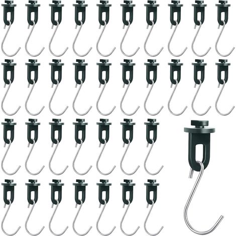 50 Pflanzenclips + 50 S-Haken – Gewächshaus, Pflanzenstütze, Hängepflanzen (1/5)