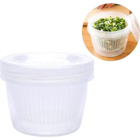 Boîtes de rangement alimentaires multifonctionnelles, récipients de rangement avec système de drainage, boîtes de conservation transparentes pour la cuisine, idéales pour le réfrigérateur (1/5)