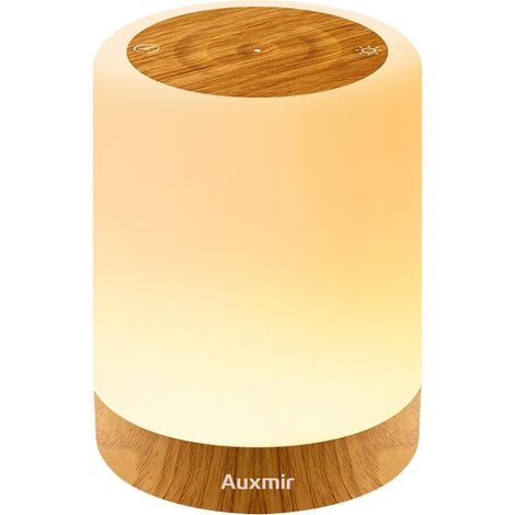 Lampe de Chevet, Veilleuse LED avec 256 Couleur RVB, Lampe Ambiance sans Fil avec Minuteur, Veilleuse Allaitement Nuit Tactile, 3000mAh Rechargeable USB pour Chambre Enfant, Salon, Camping (1/5)