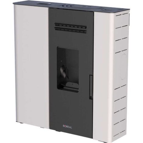 BRICOSOL ESTUFA DE PELLET BOREAL 12 KW SLIM MARFIL (1/4)