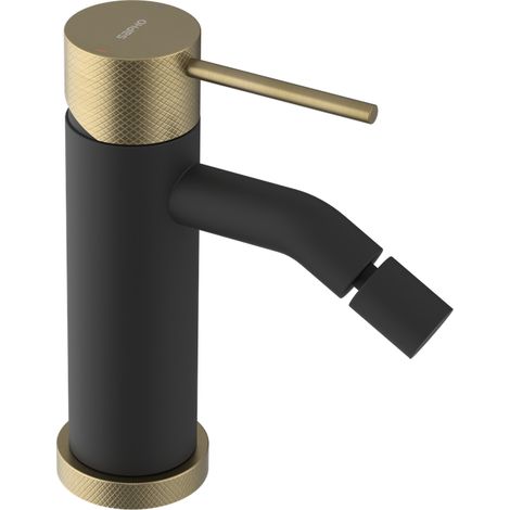 Sapho Ultrasan - Mitigeur de bidet, noir mat/doré mat UT003VBG (1/2)