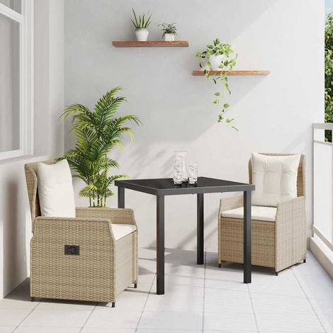 Ensemble de salle à manger pour jardin 3 pcs-Salon de jardin polyrotin 648028 (1/5)