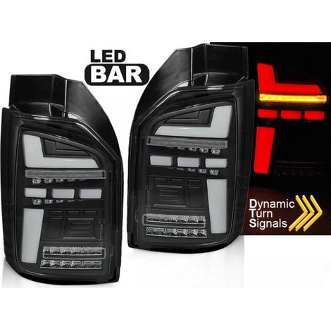 Paire de feux VW T6.1 20- FULL LED BAR DYN Noir