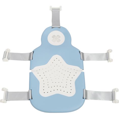 Support bain bébé 5 points, coussin pliable suspendu pour douche et lavage, siège de baignade nouveau-né, matelas de baignoire portable (1/5)