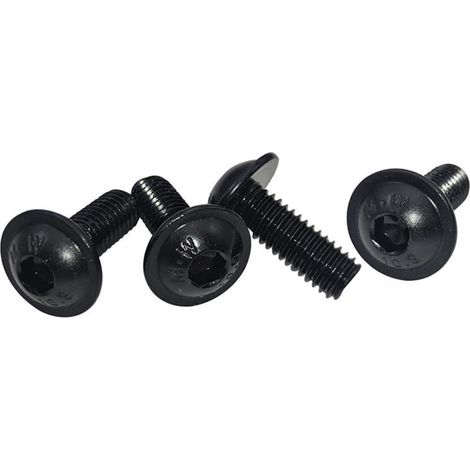 10/20 pièces M4 M5 M6 Longueur 6–40 mm Douille hexagonale noire Grade 10.9 Tête à bride ronde (40