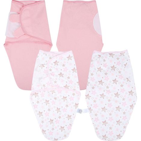 Lot de 2 gigoteuses pour bébé, motif étoiles, pour nouveau-né (taille S) (1/5)