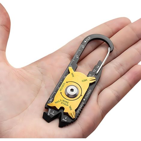 20 in 1 Mini Portable Multitool with Karabiner - Camping - Tool (1/5)