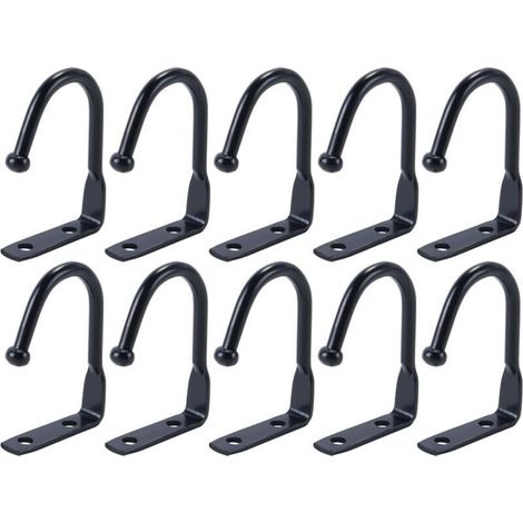 Lot De 10 Crochets Sous Armoire, Porte-tasses, Crochets Métalliques Sous Étagère, Cintres De Rangement Pour Ustensiles (1/4)