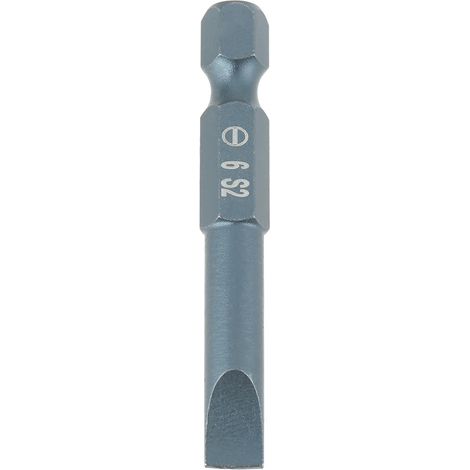 10 pièces embouts de tournevis à fente 1/4 pouce, tige hexagonale 50mm, acier allié S2, jeu H6.3x50xSL6mm (1/5)