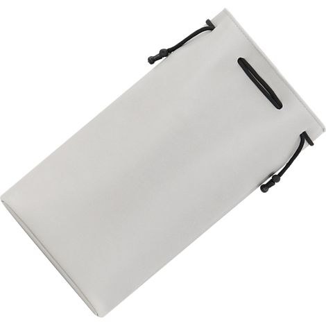 Sac de rangement suspendu en PU, portable, grande capacité, souple et imperméable, pour sèche-cheveux et fer à friser, gris (1/5)