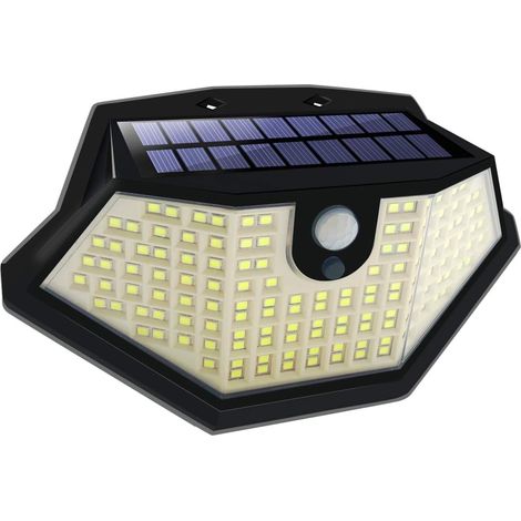 Lampes solaires d'extérieu avec 3 Modes D'éclairage, Lampe de Sécurité Solaire 134 LED Grand Angle 270 °, lampe solaire étanche, appliques murales pour cour, garage (1/5)