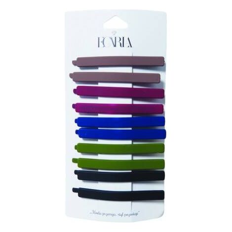 Juego de 10 pinzas para el cabello Ecarla, estilo minimalista, acabado mate SP356
