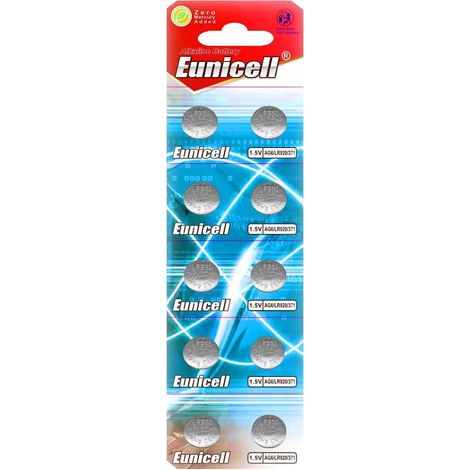 Lot de 10 piles bouton 1,5 V - Piles alcalines pour montres, jouets et électronique - Remplace SR920W (1/5)